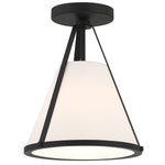 Crystorama Fulton 1-Light Semi Flush Mount