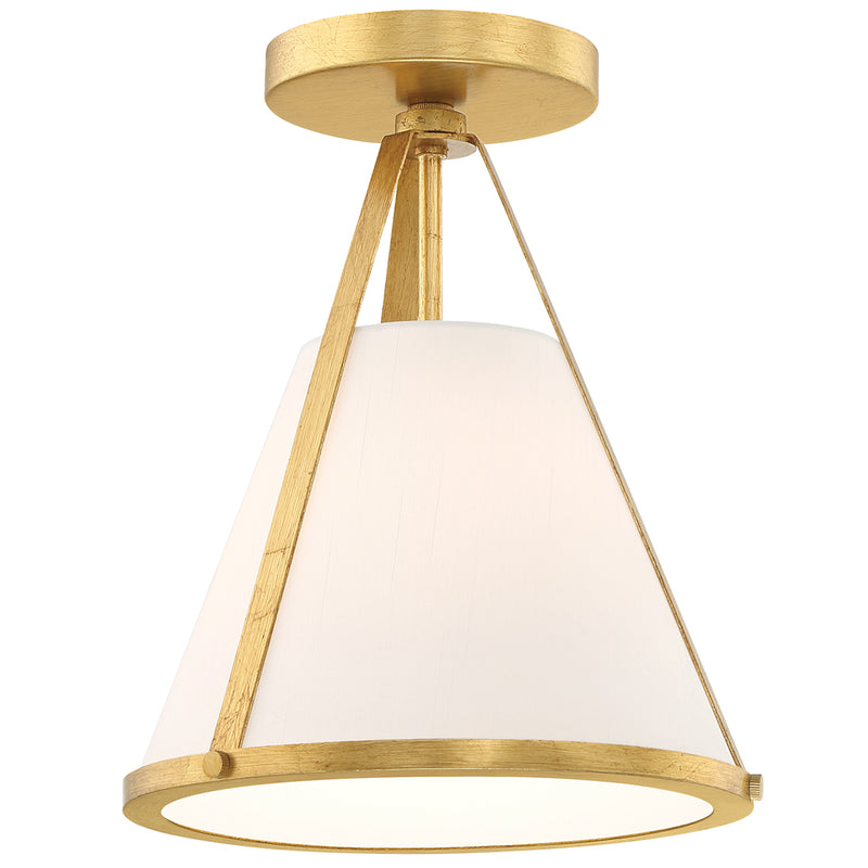 Crystorama Fulton 1-Light Semi Flush Mount