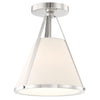 Crystorama Fulton 1-Light Semi Flush Mount