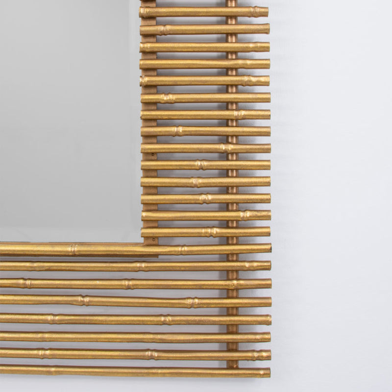 Gold Bamboo Wall Mirror