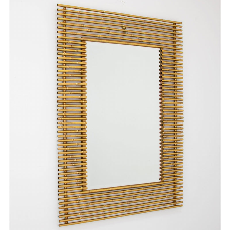 Gold Bamboo Wall Mirror