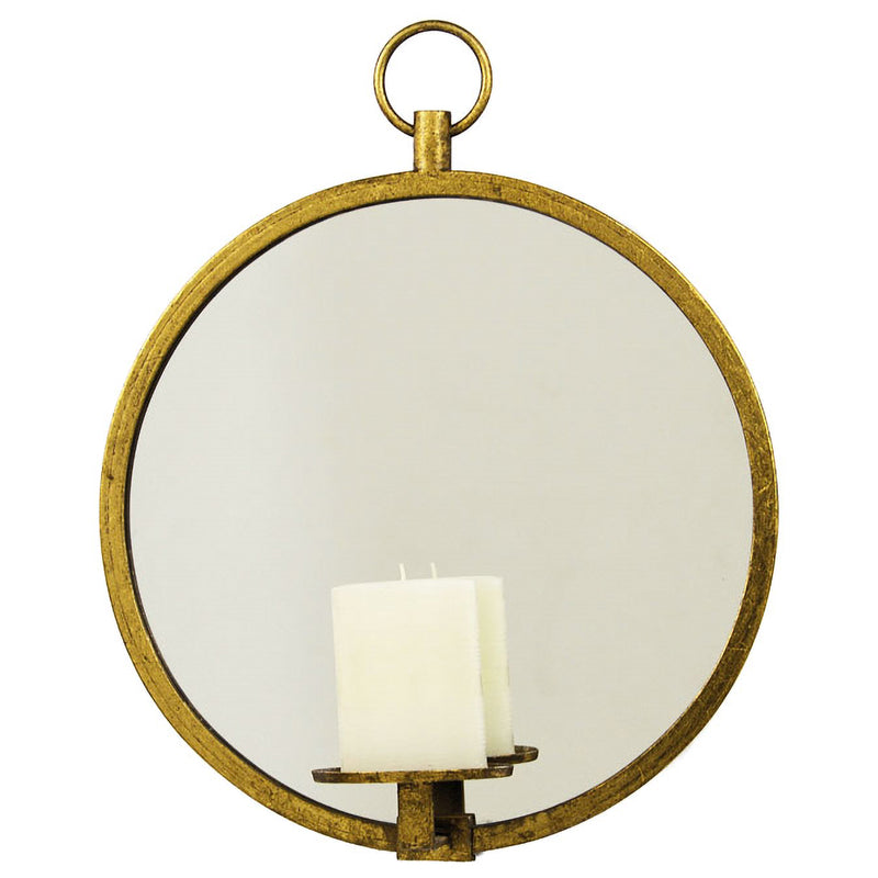 Round Candle Wall Sconce