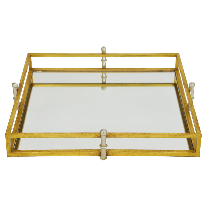 Gold And Silver Square Tray