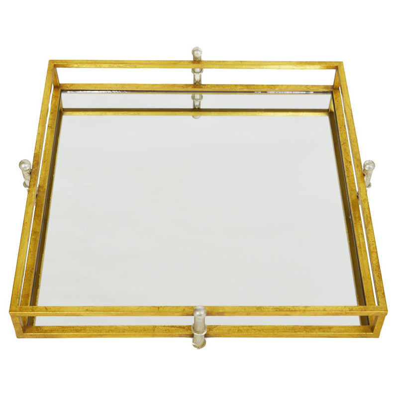 Gold And Silver Square Tray