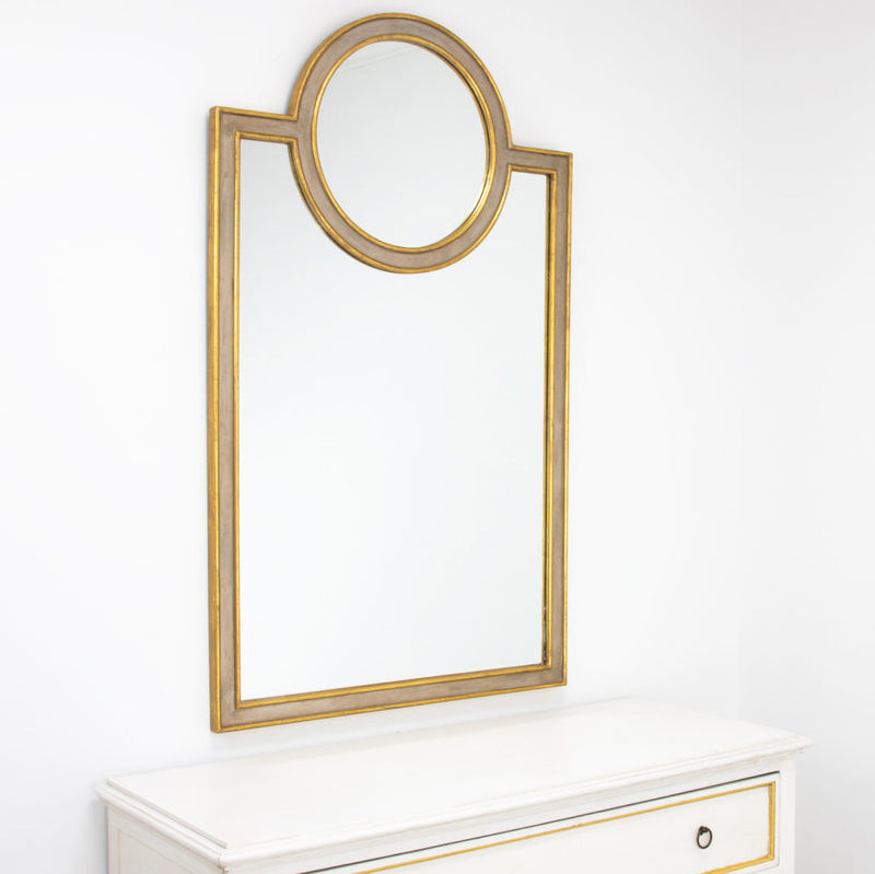 Round in Rectangle Wall Mirror