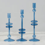 Etu Home Glass Candlestick Set of 2