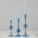 Etu Home Glass Candlestick Set of 2