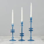 Etu Home Glass Candlestick Set of 2