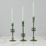 Etu Home Glass Candlestick Set of 2