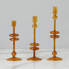 Etu Home Glass Candlestick Set of 2