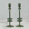 Etu Home Glass Candlestick Set of 2