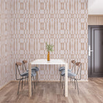 Tempaper & Co Faux Grasscloth Geo Peel & Stick Wallpaper