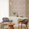 Tempaper & Co Faux Grasscloth Geo Peel & Stick Wallpaper