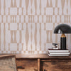 Tempaper & Co Faux Grasscloth Geo Peel & Stick Wallpaper