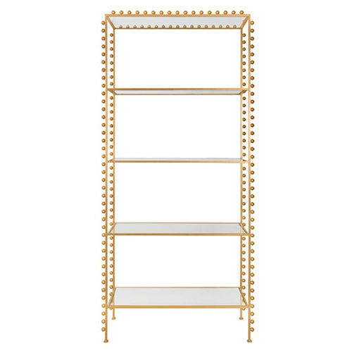 Worlds Away Goldie Etagere