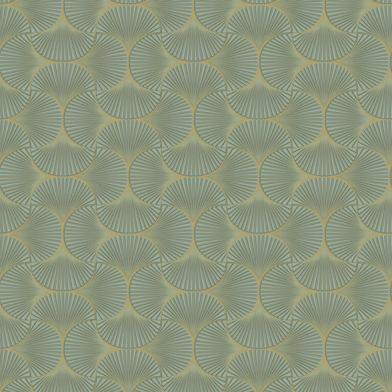 Tempaper & Co Gilded Scallop Non-Pasted Wallpaper