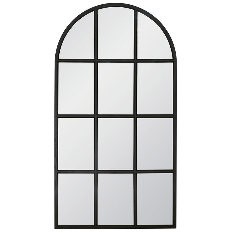 Grid Arched Floor Mirror