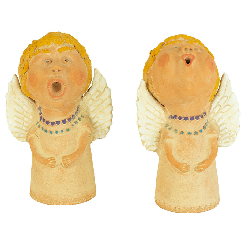 Caroling Angel Figurine Set of 2