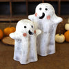 Clay Ghost Candle Lantern Set of 2