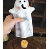 Clay Ghost Candle Lantern Set of 2