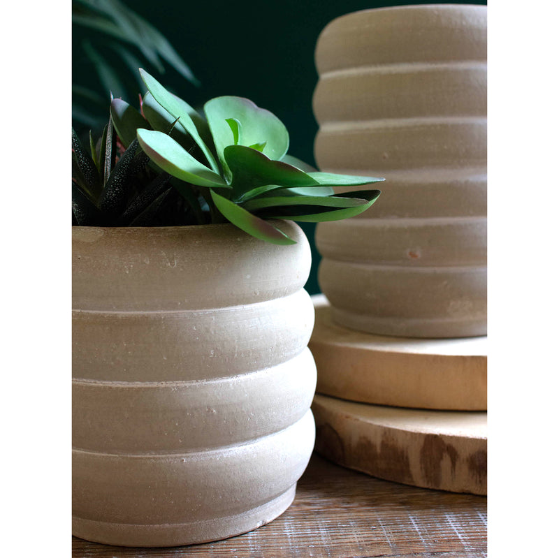 Stacked Ring Pot Set of 2