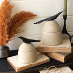 Bird Handle Canister Set of 2