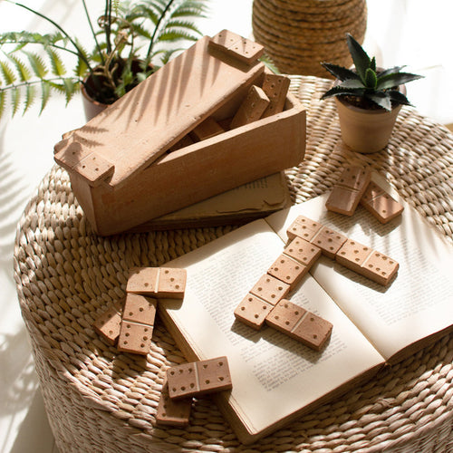 Clay Domino Set