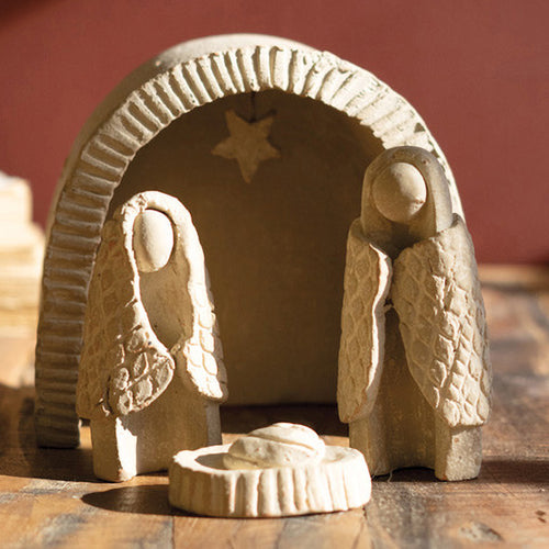 Clay Nativity Set