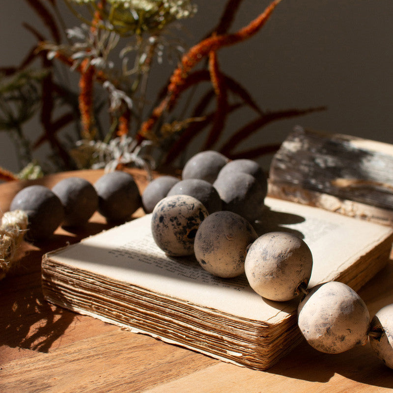 Two-Toned Neutral Clay Tabletop Beads