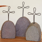 River Rock Headstone Sculpture Set of 3