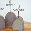 River Rock Headstone Sculpture Set of 3