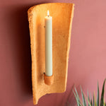 Clay Roof Tile Taper Candle Wall Sconce