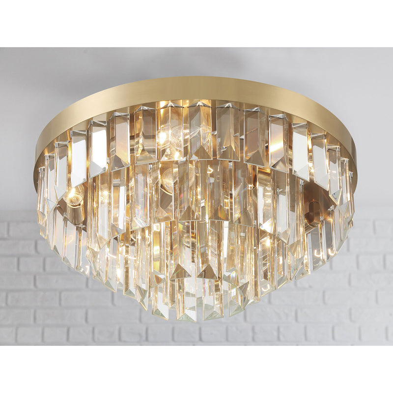 Crystorama Hayes 8-Light Flush Ceiling Mount