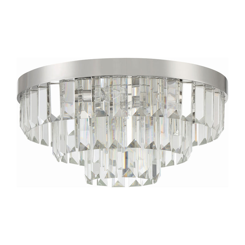 Crystorama Hayes 8-Light Flush Ceiling Mount