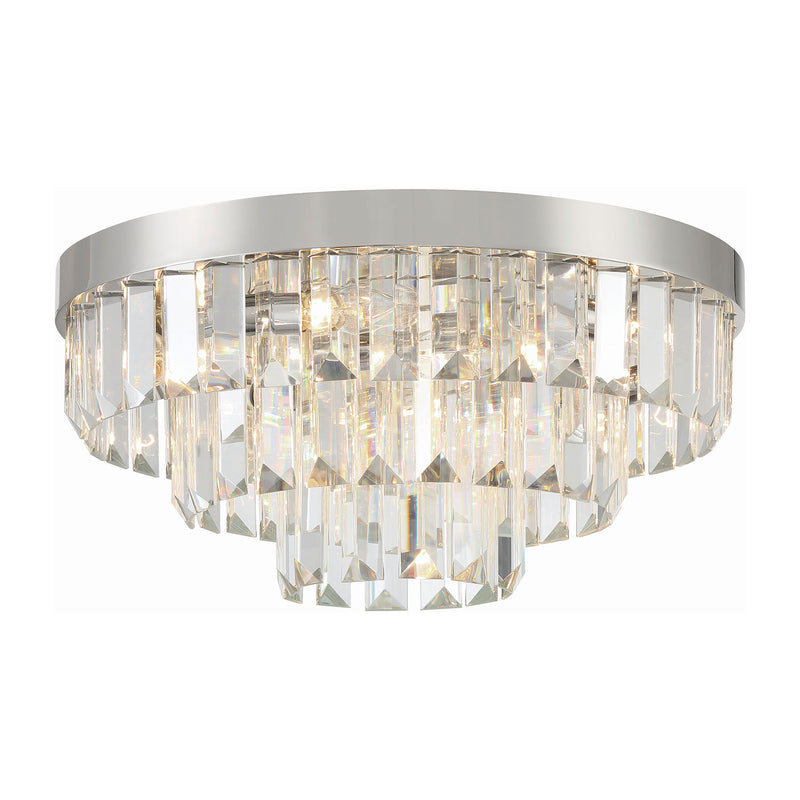 Crystorama Hayes 8-Light Flush Ceiling Mount