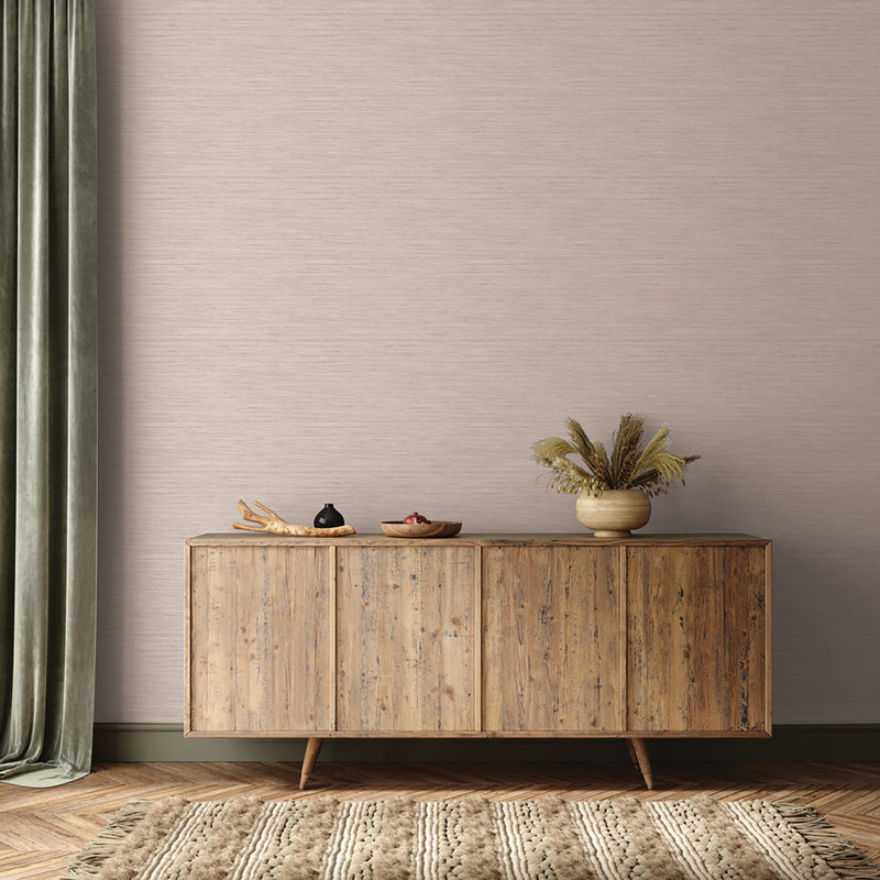 Tempaper & Co Faux Horizontal Grasscloth Peel & Stick Wallpaper