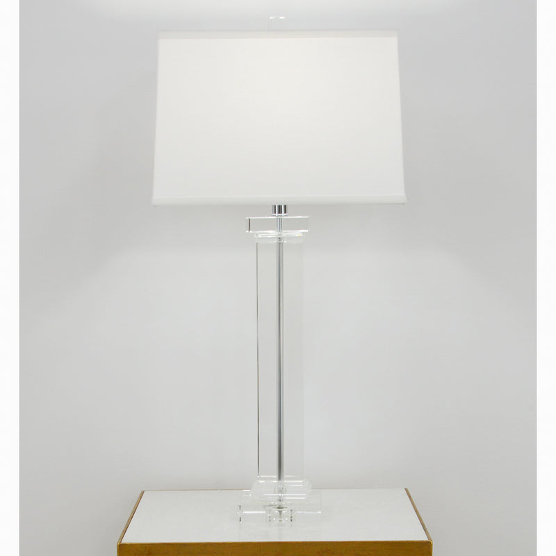 Square Crystal Table Lamp