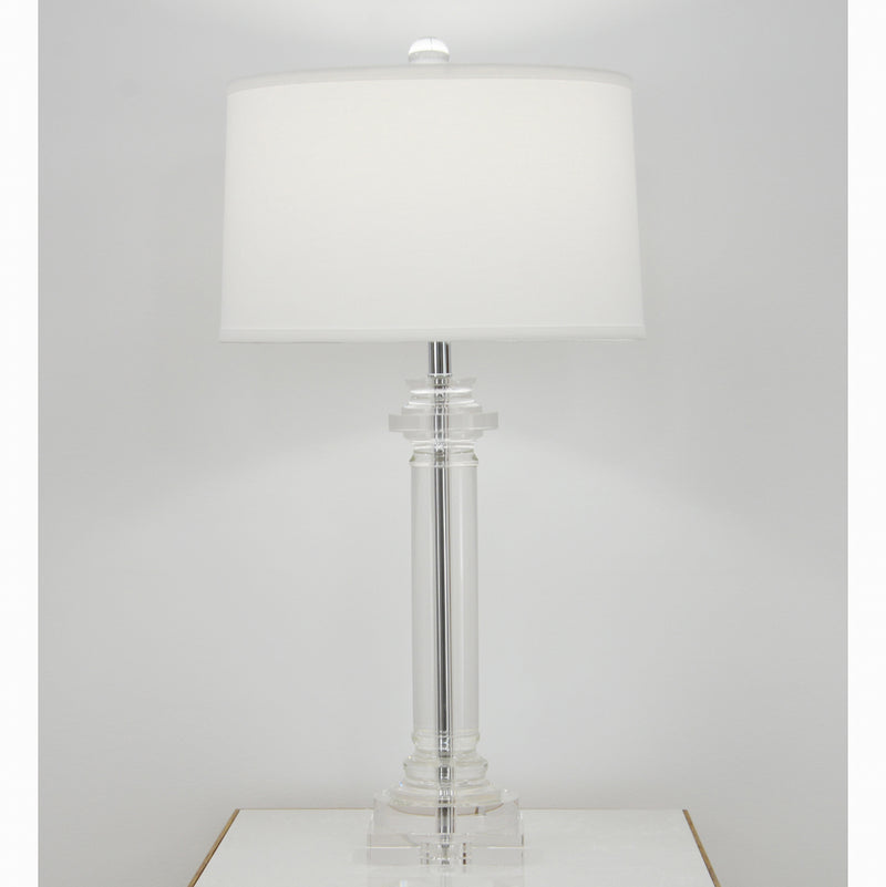 Round Crystal Table Lamp