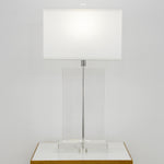 Rectangular Crystal Table Lamp