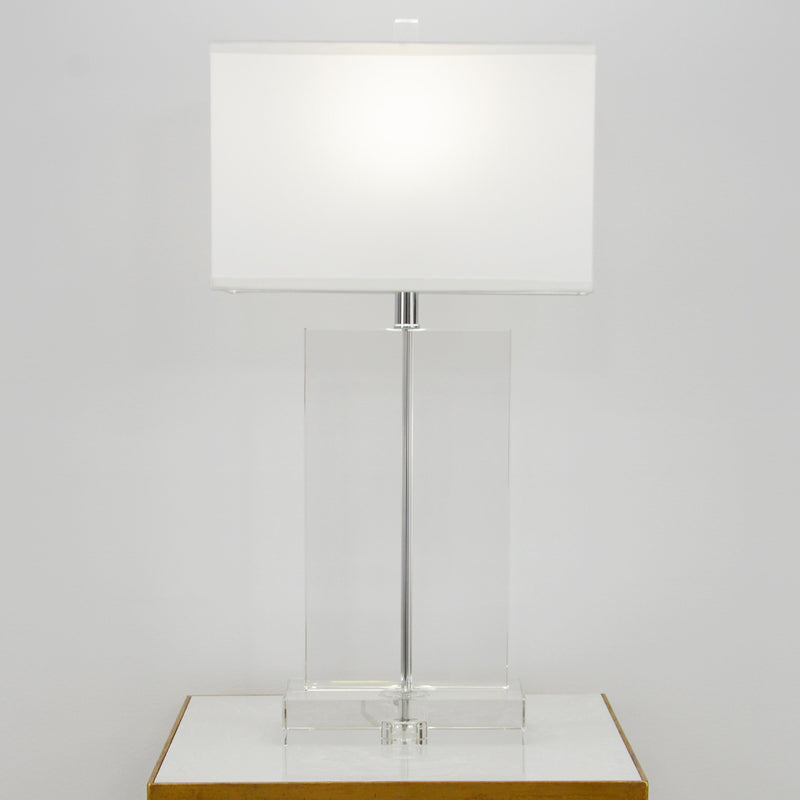 Rectangular Crystal Table Lamp