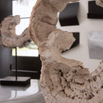 Phillips Collection Eroded Wood C Sculpture on Stand