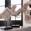 Phillips Collection Eroded Wood C Sculpture on Stand