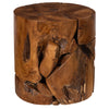 Phillips Collection Teak Chunk Stool