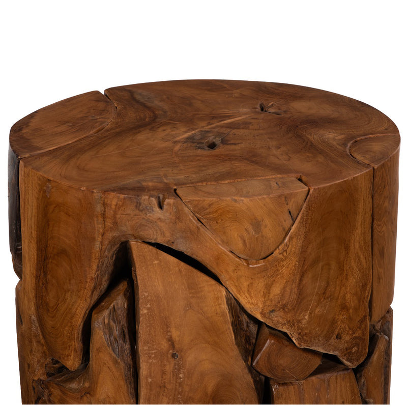 Phillips Collection Teak Chunk Stool