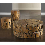 Phillips Collection Teak Chunk Stool