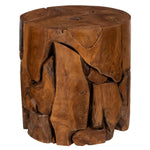 Phillips Collection Teak Chunk Stool