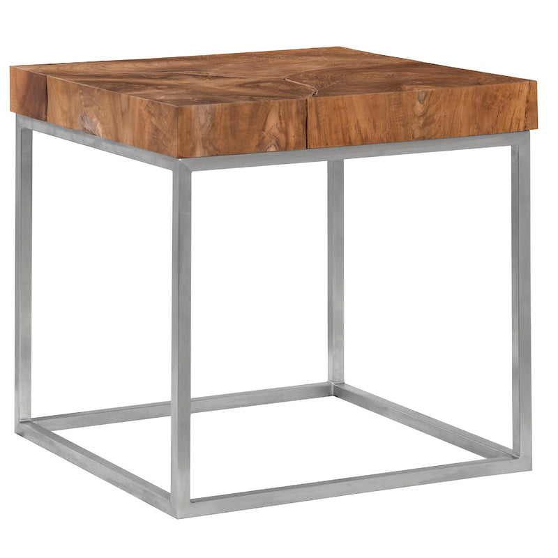 Phillips Collection Teak Puzzle Side Table