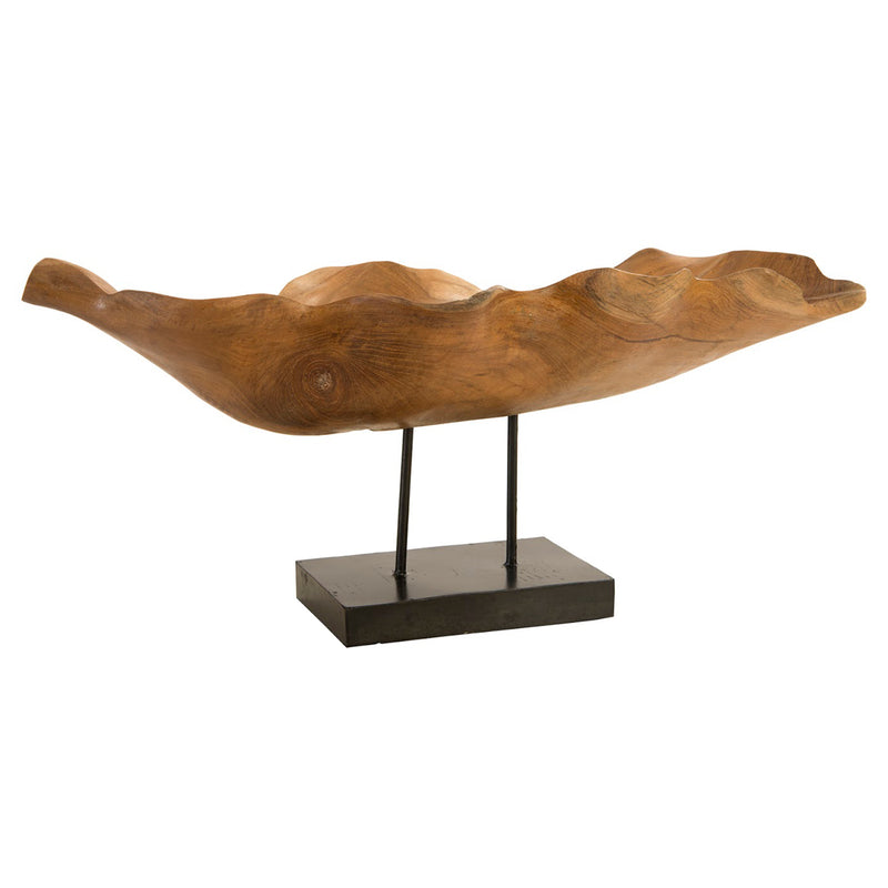 Phillips Collection Carved Leaf Sculpture on Stand