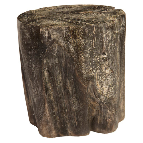 Phillips Collection Black Wash Round Stool