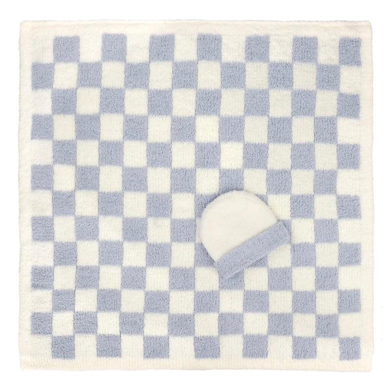 Kashwere Check Cap & Baby Blanket